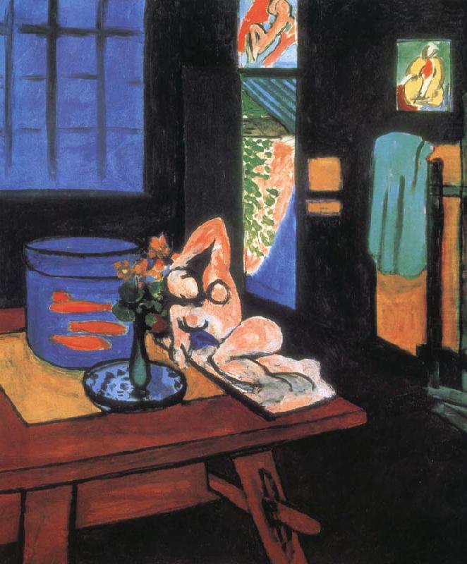 Fish tank in the room, Henri Matisse